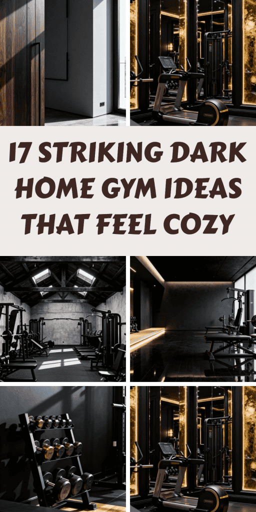 17 Striking Dark Home Gym Ideas That Feel Cozy
