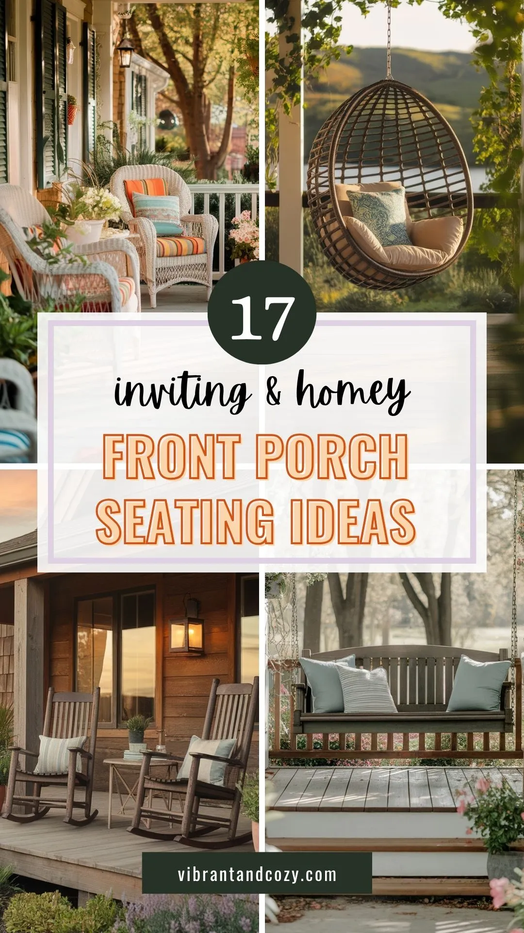 17 Front Porch Seating Ideas to Transform Your Outdoor Space