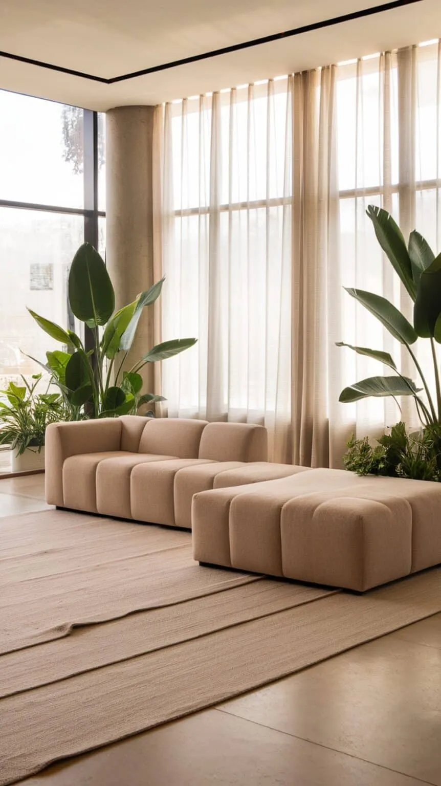 View of 17 Stunning L-Shape Sofa Living Room Ideas for Modern Luxury