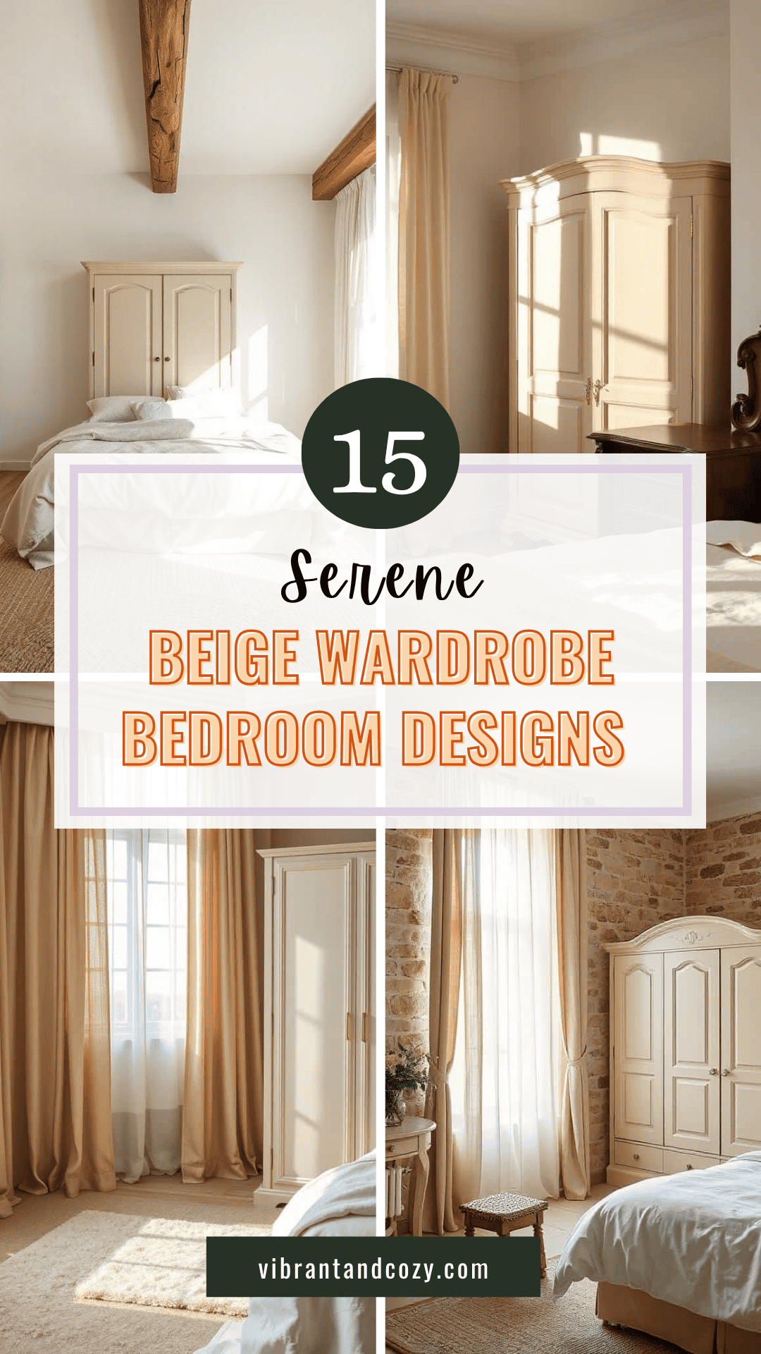 15 Serene Beige Wardrobe Bedroom Designs for a Calming Look