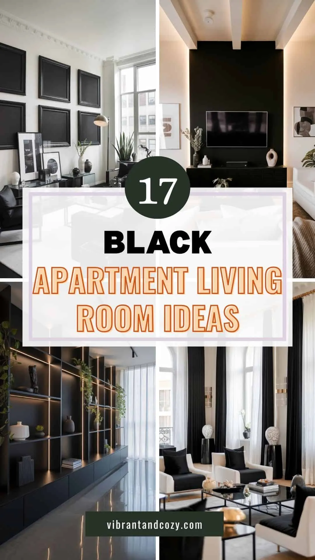 17 Stylish Black Apartment Living Room Ideas You’ll Love