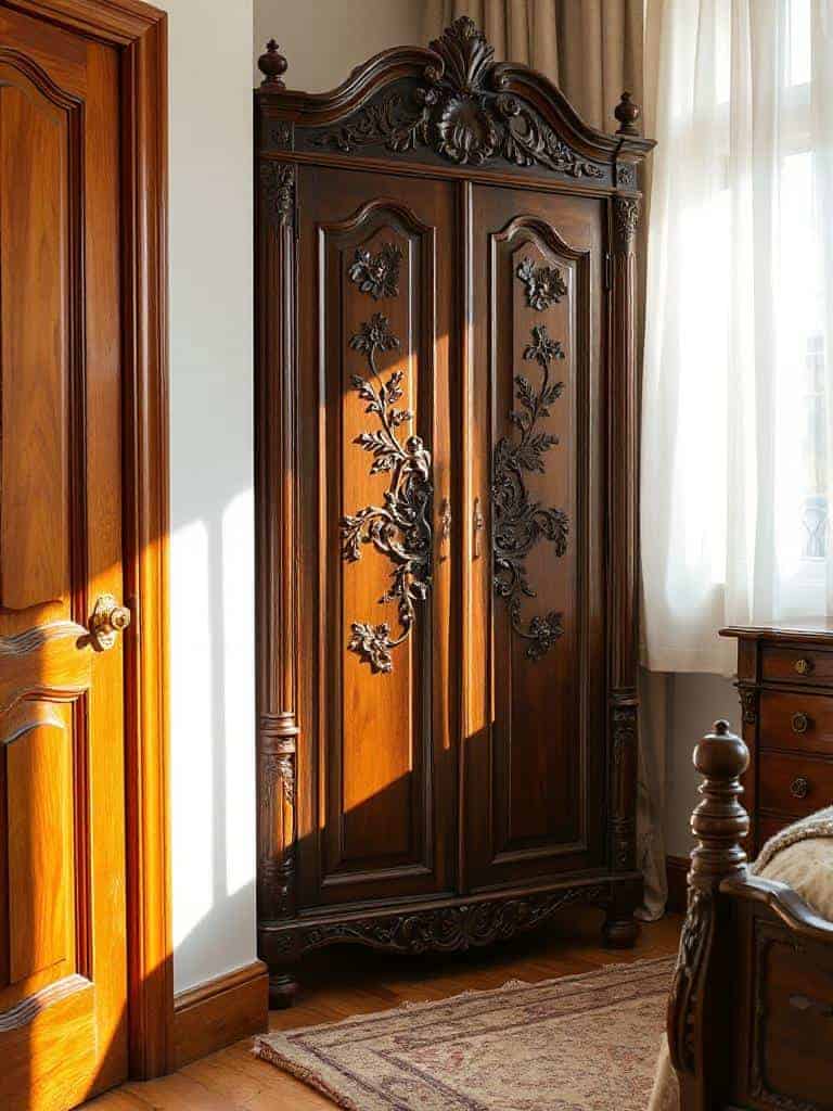 antique furniture enhances coziness