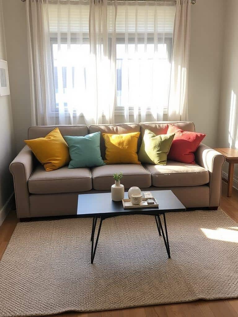 bright fun throw pillows