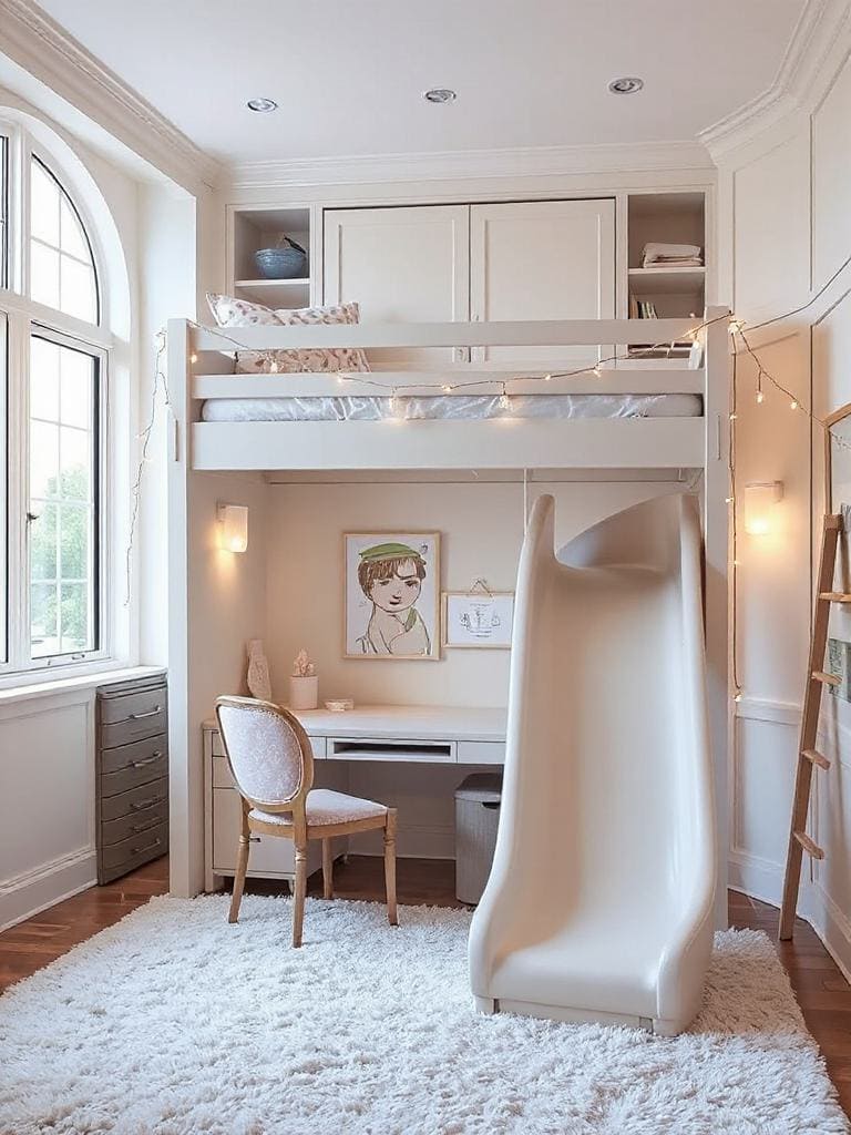 bunk bed with slide
