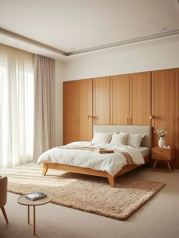 calming beige wardrobe designs