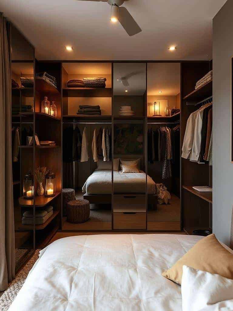 candle holders create warmth