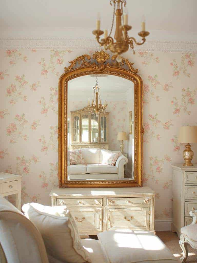 charming antique mirror accents