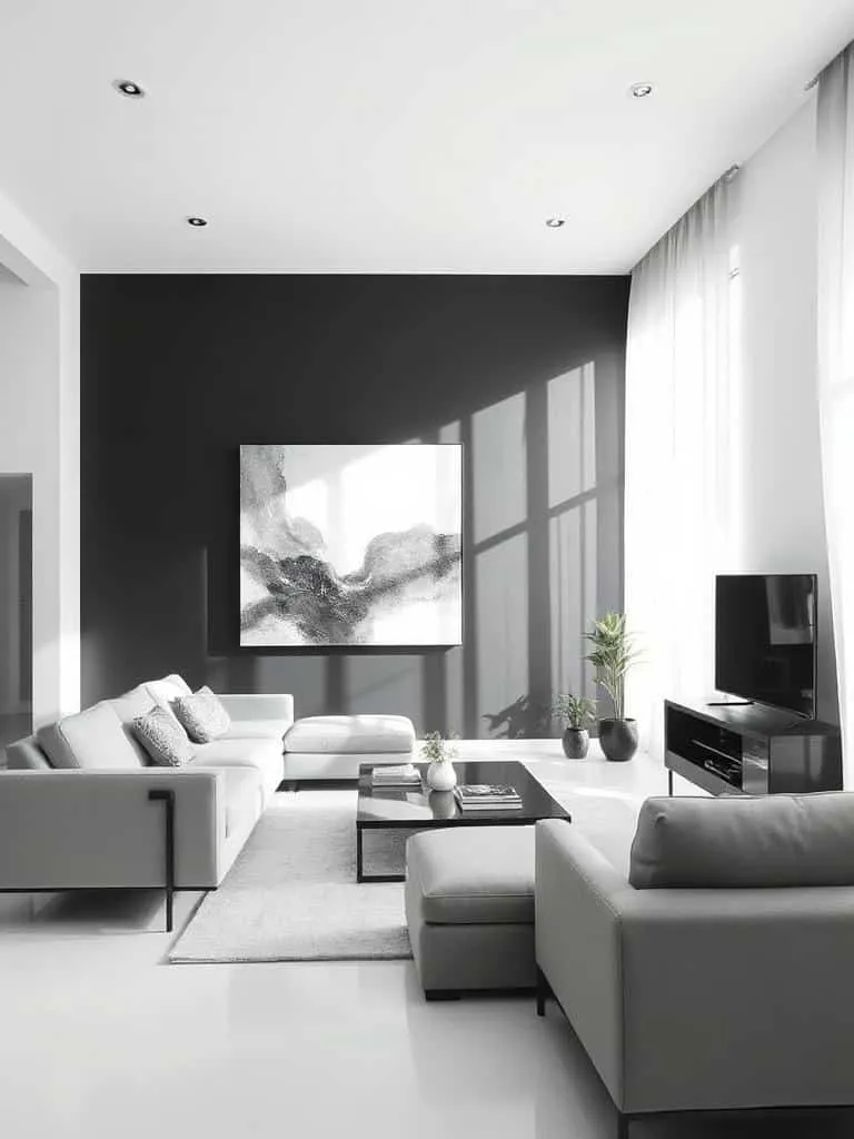 chic minimalist black and white