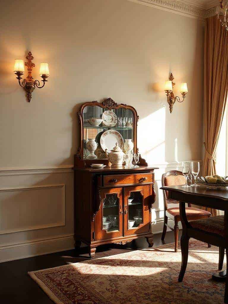 classic sconces create warmth