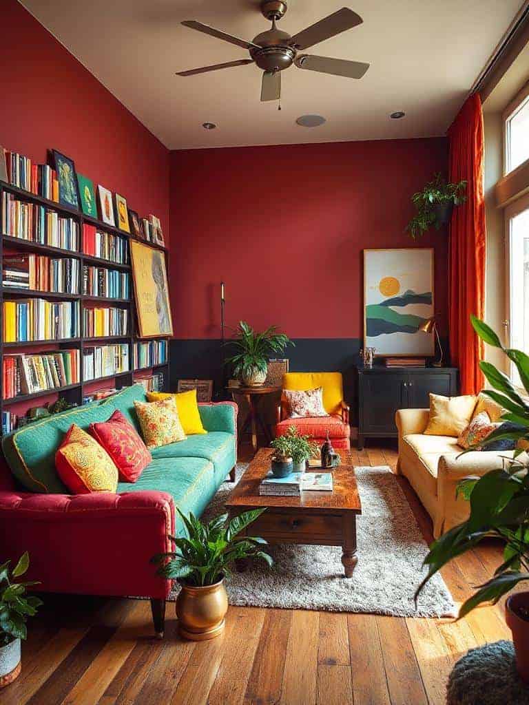 colorful book display ideas