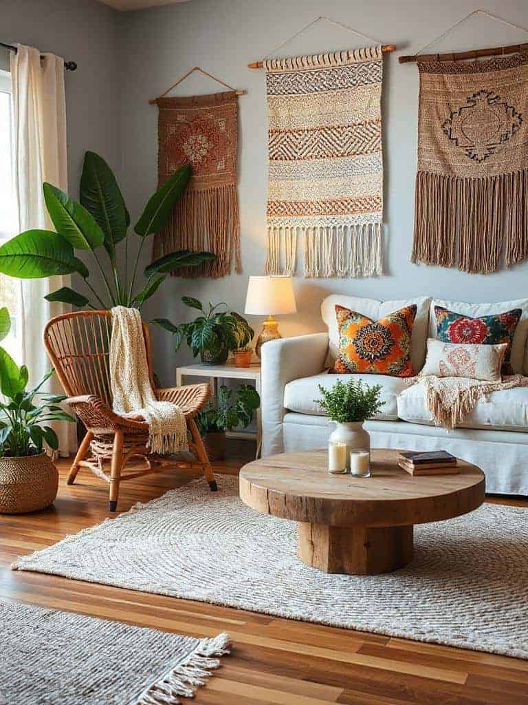 colorful cozy bohemian retreat