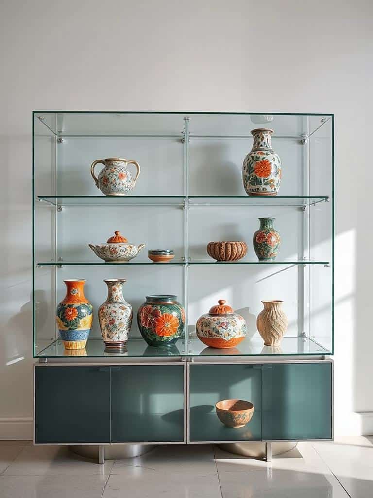 colorful hand painted ceramics