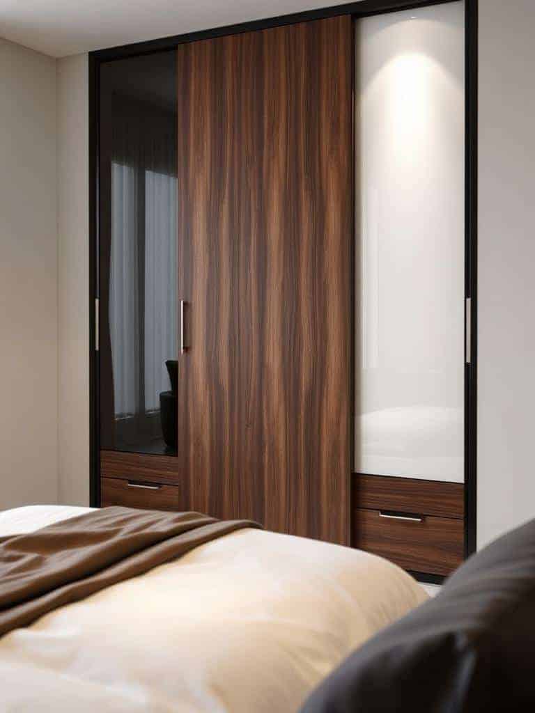 colorful sliding wardrobe designs