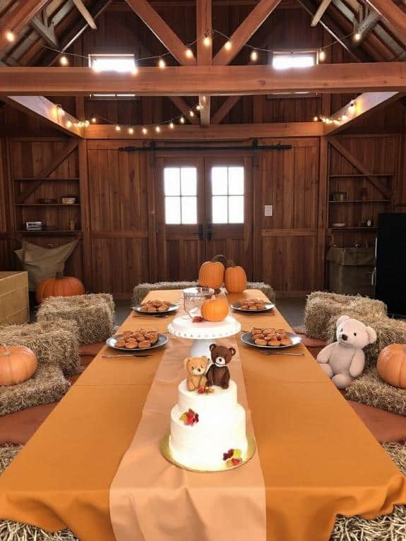cozy autumn baby shower ideas