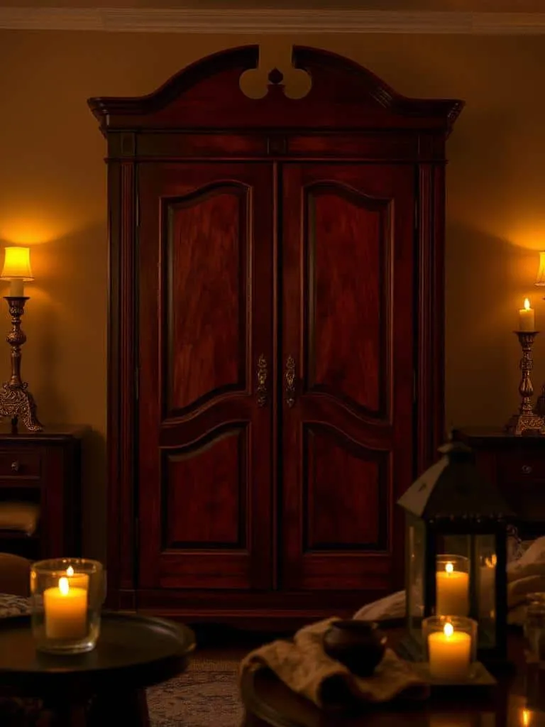 cozy candlelight evening decor