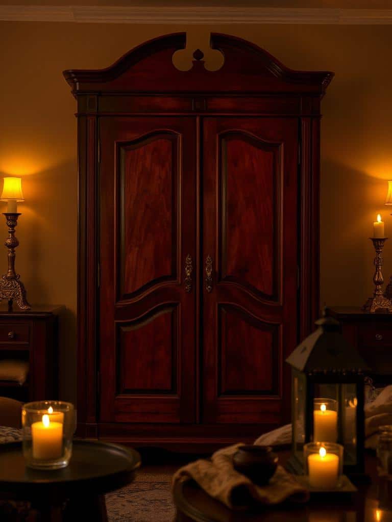 cozy candlelight evening decor