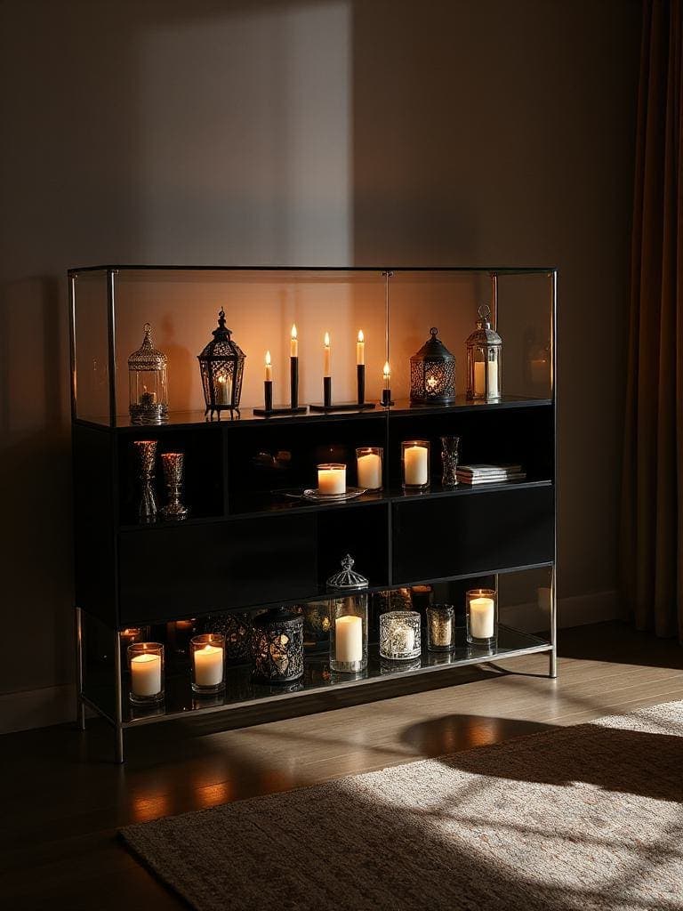 cozy candlelight evening decor