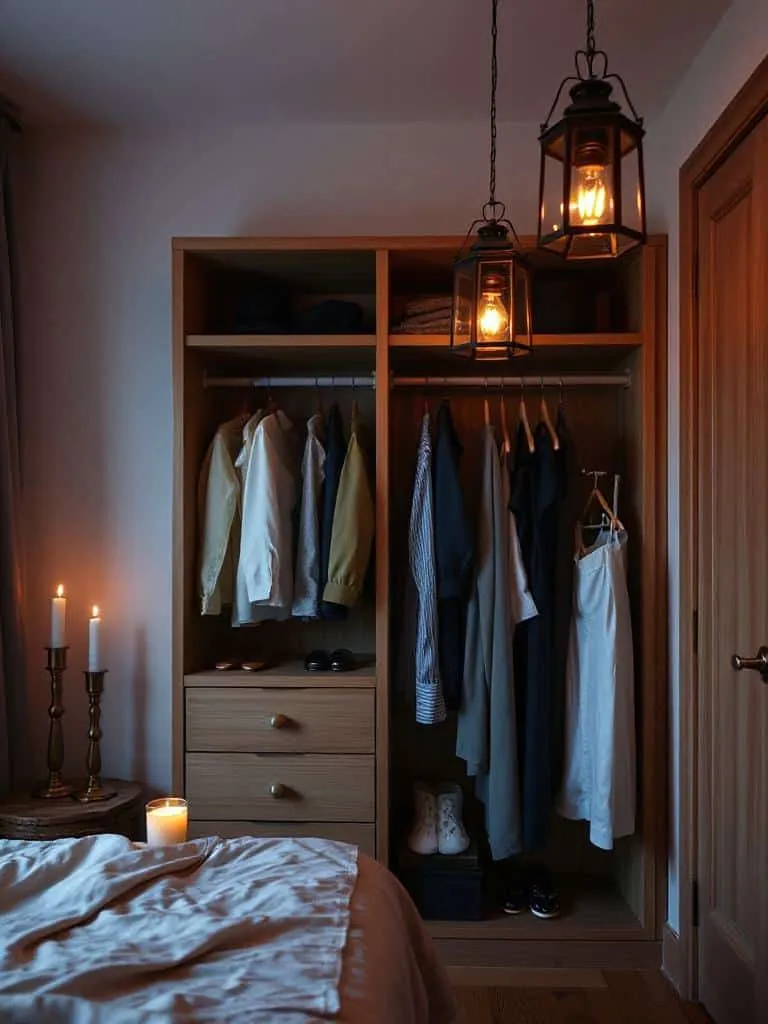 cozy candlelit bedroom retreat