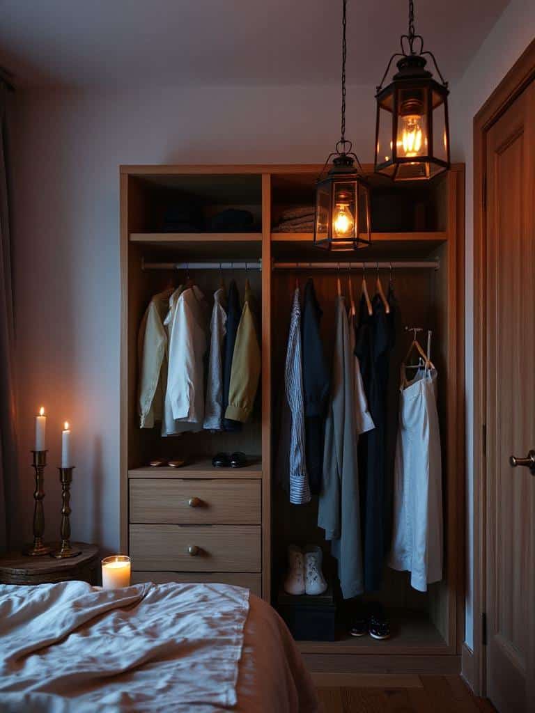 cozy candlelit bedroom retreat