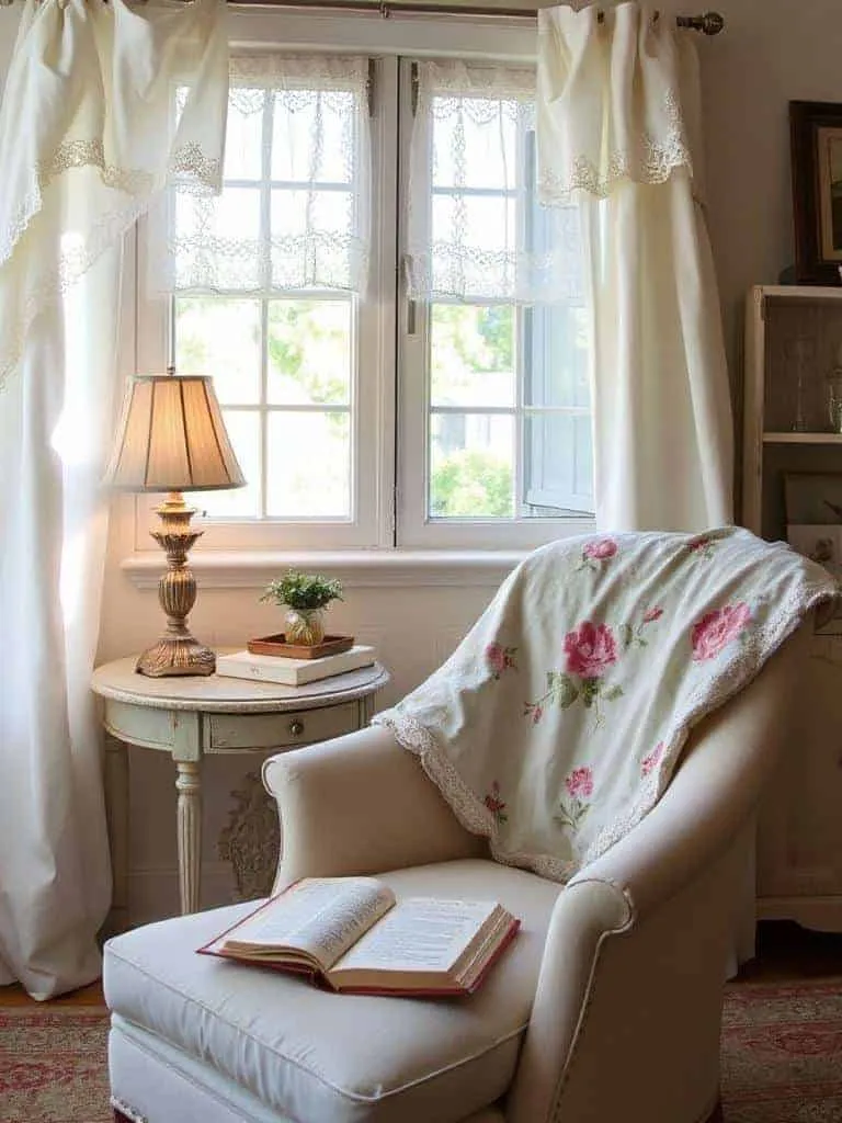 cozy comfortable reading nook