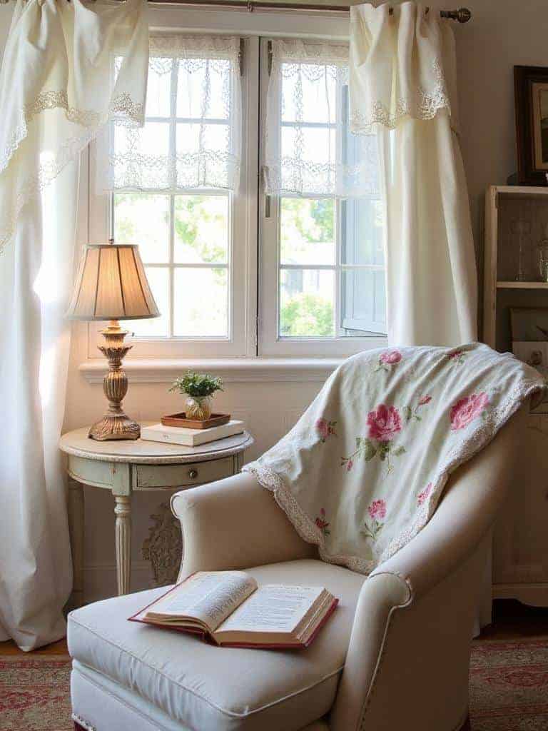 cozy comfortable reading nook