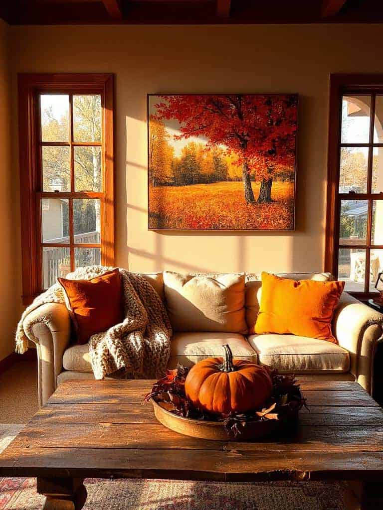 cozy fall wall art