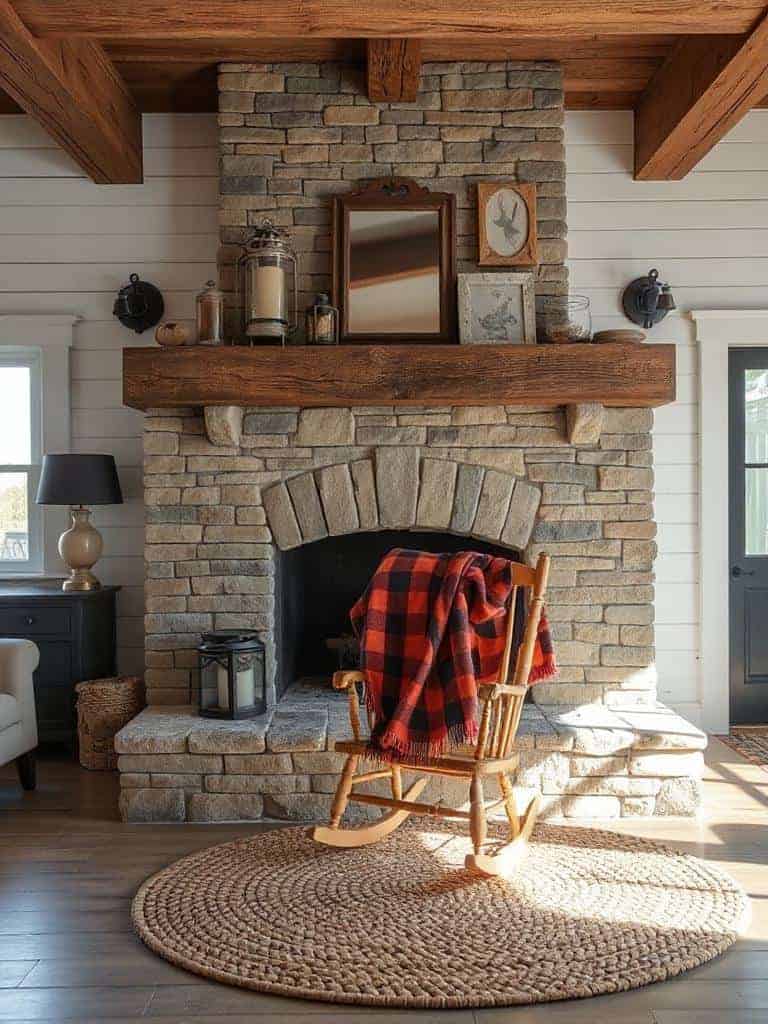cozy farmhouse living retreat
