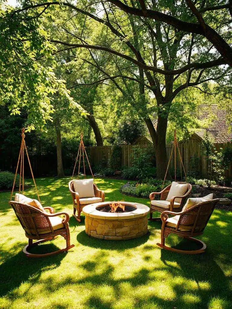 cozy hammock style rocking seats