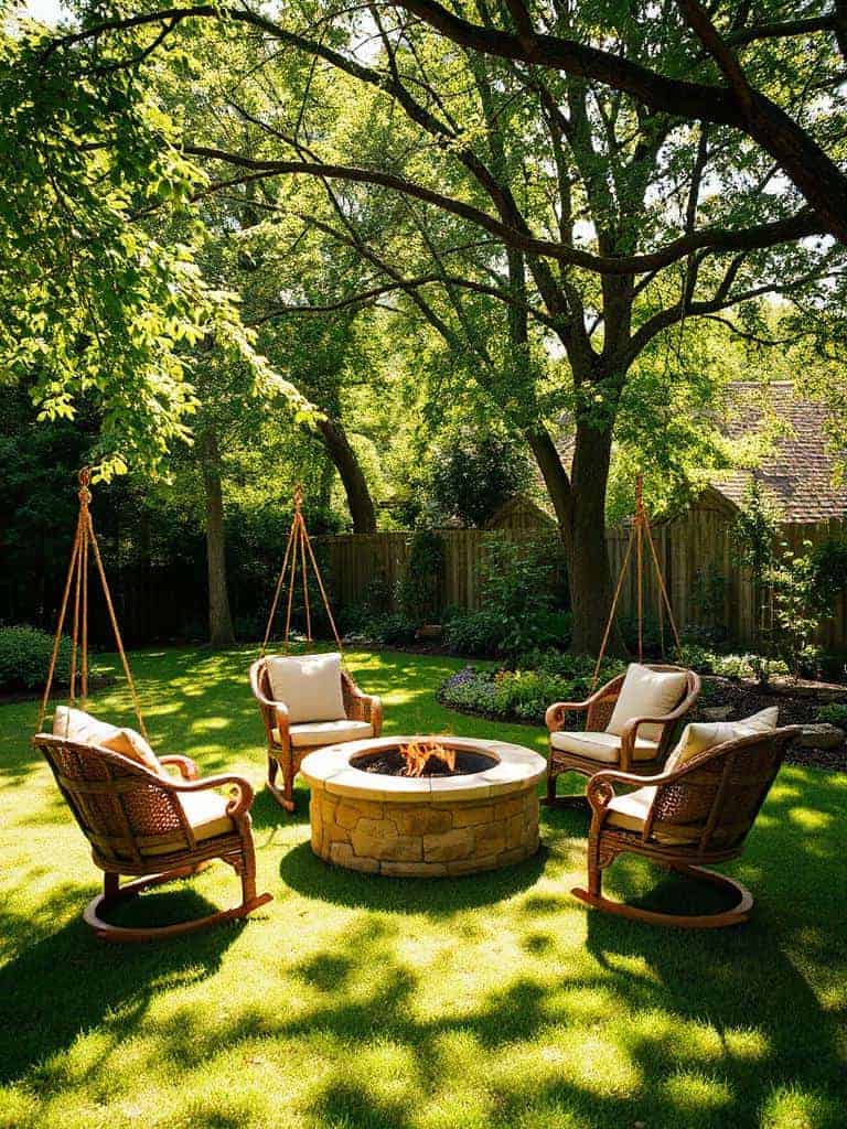 cozy hammock style rocking seats