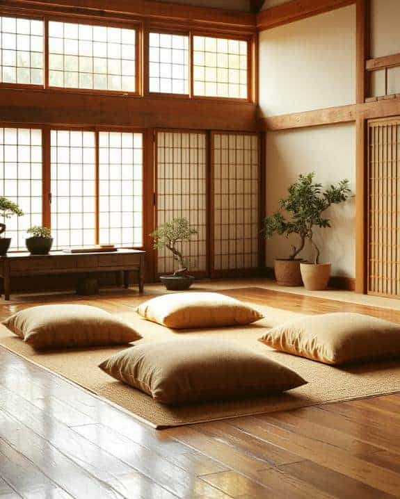 cozy japanese floor cushions