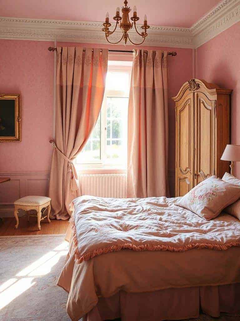 cozy layered embroidered bedding