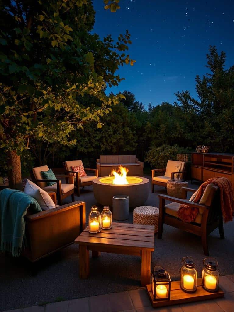 cozy mixed seating area