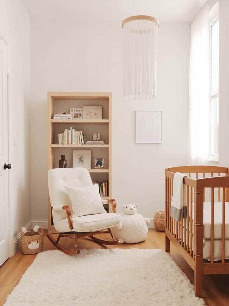 cozy nursery reading nook