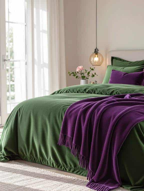 cozy purple throw blanket