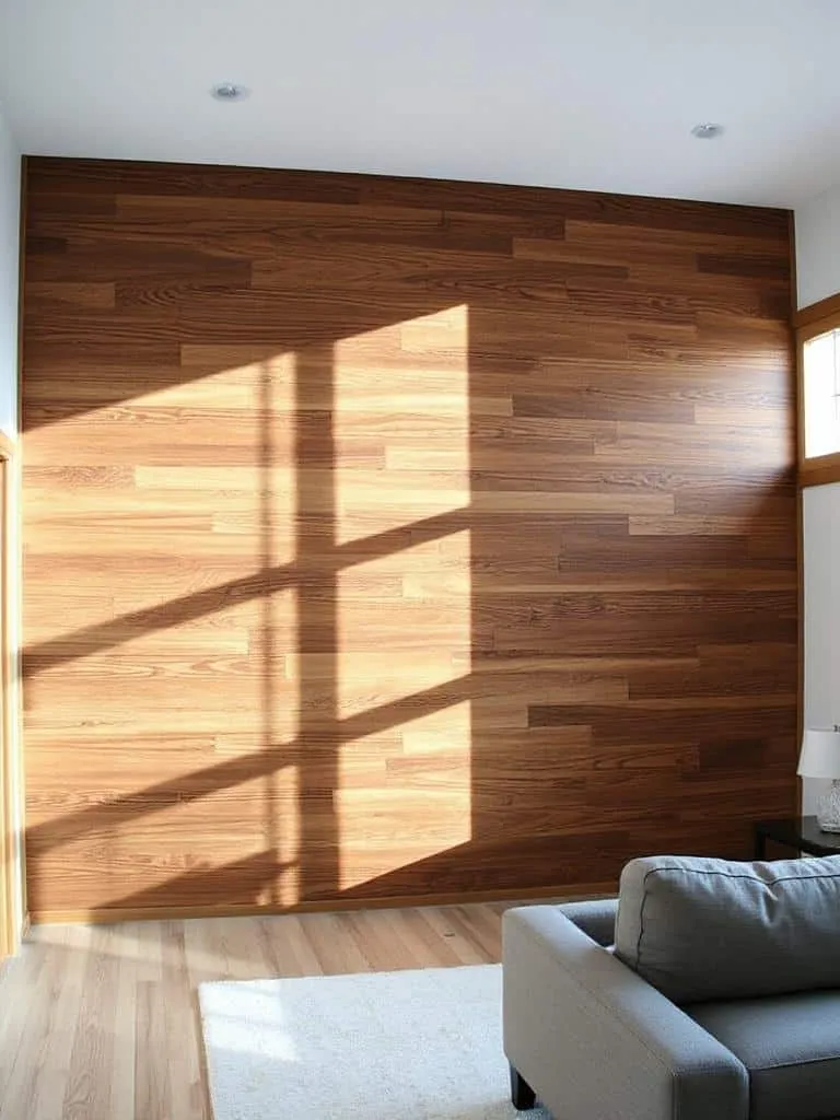 cozy reclaimed wood paneling
