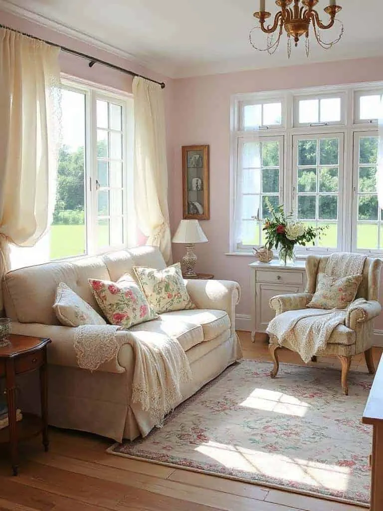 cozy soft textile layering