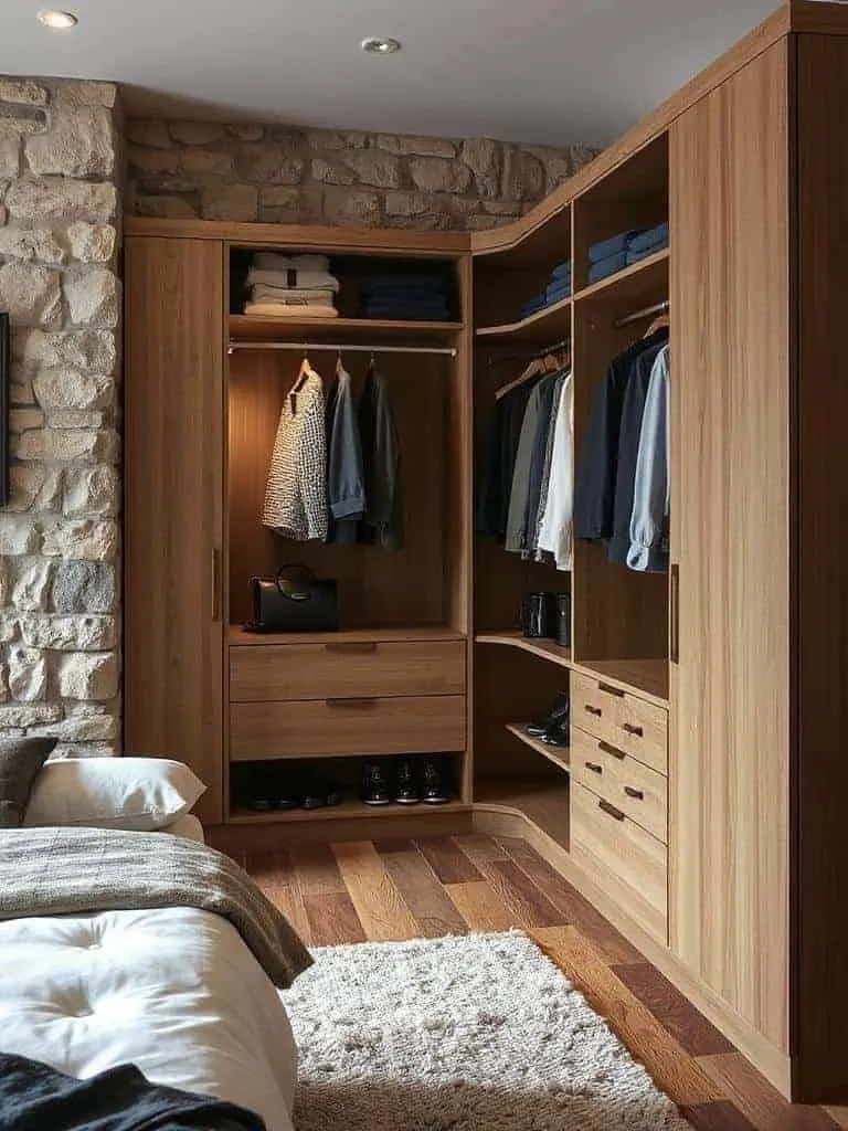 cozy stone accent walls