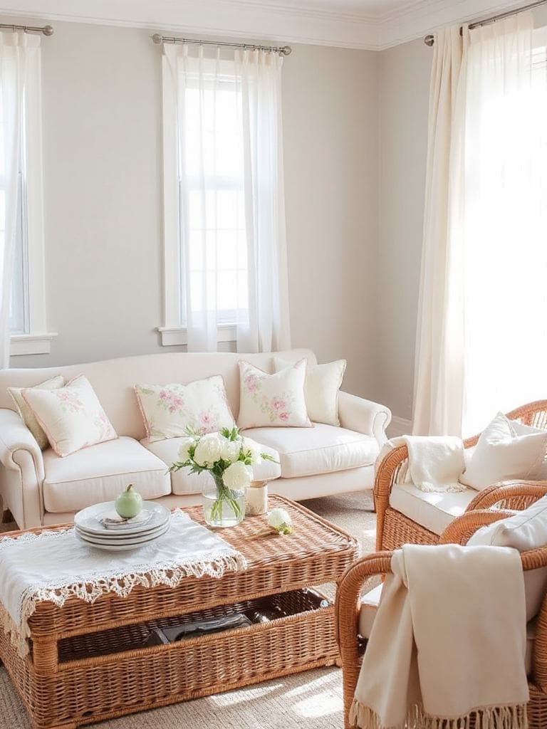 cozy wicker and rattan