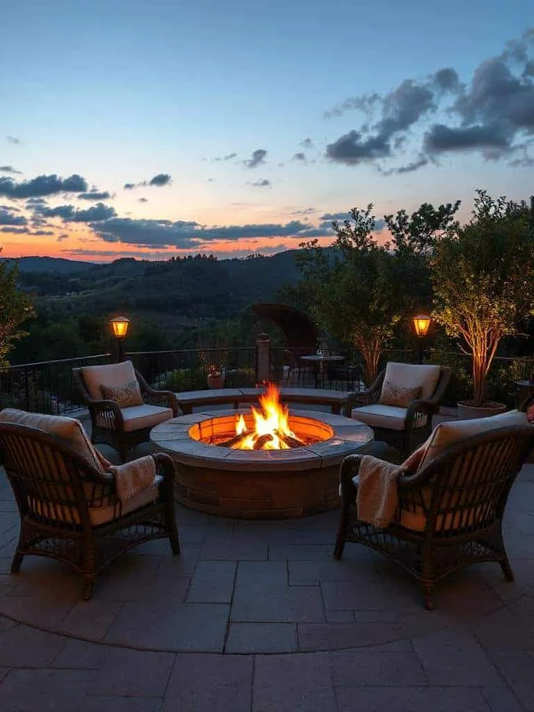 cozy wicker chairs outdoors