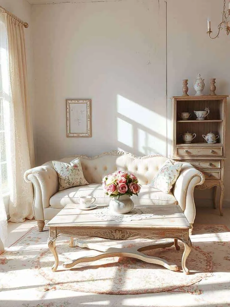 delicate porcelain charm display