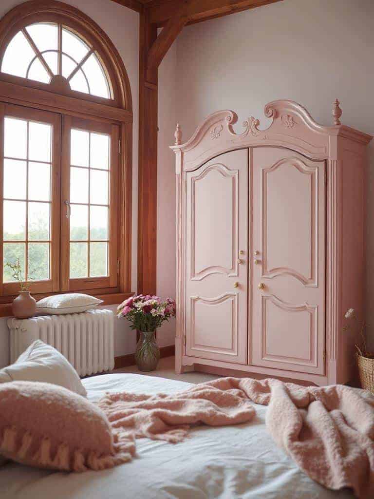 elegant arched wood windows