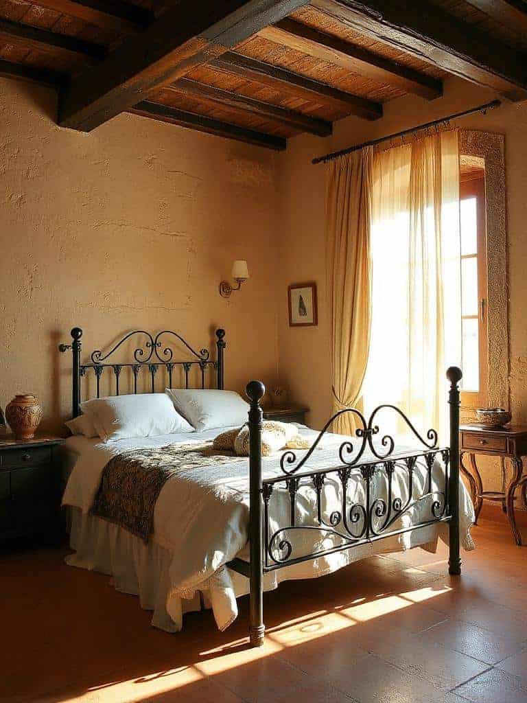 elegant rustic wrought iron