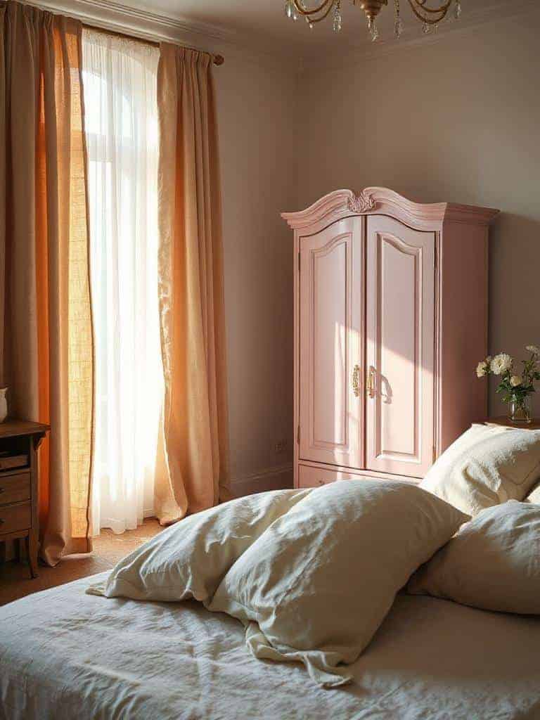 elegant warm neutral curtains