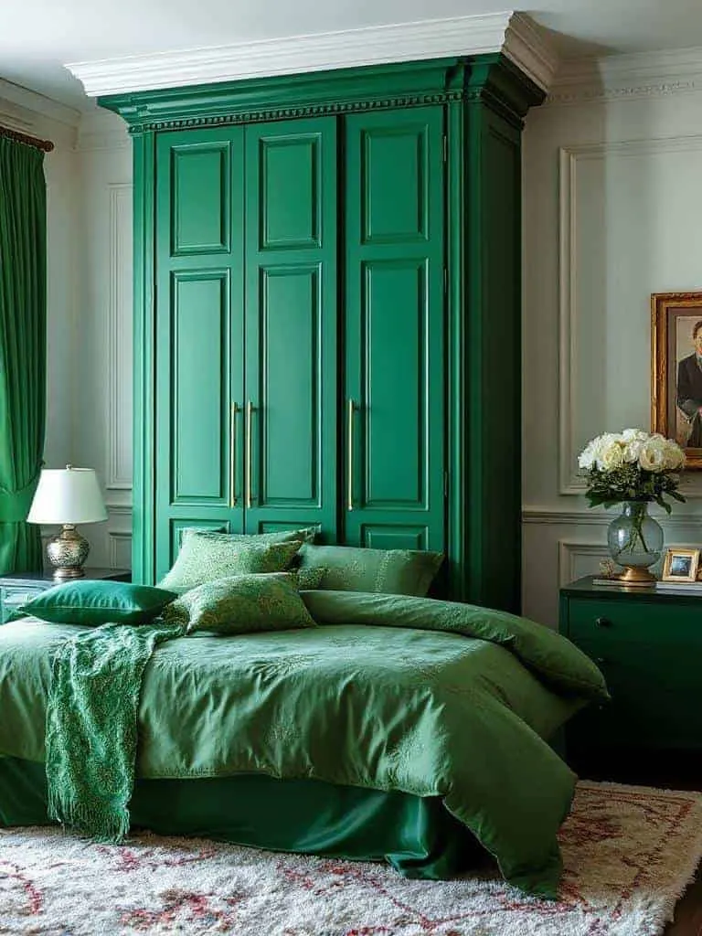 layered bedding with embroidery