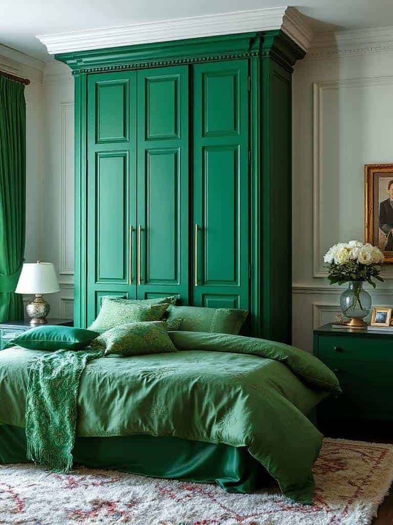 layered bedding with embroidery