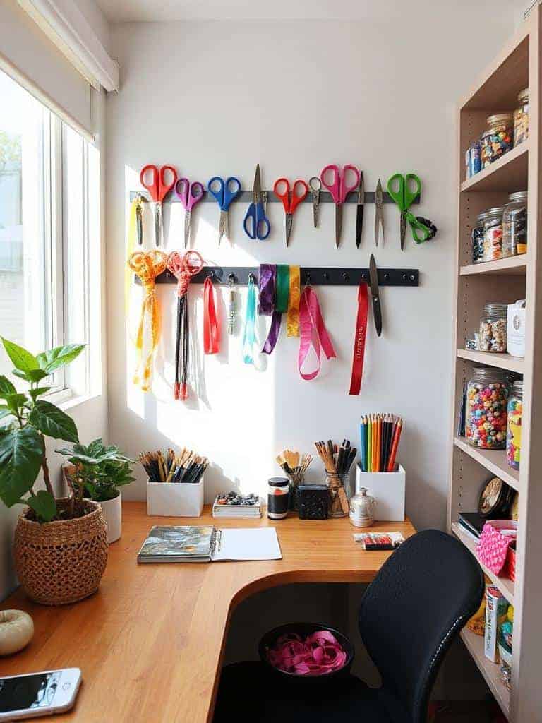 magnetic strips for organization