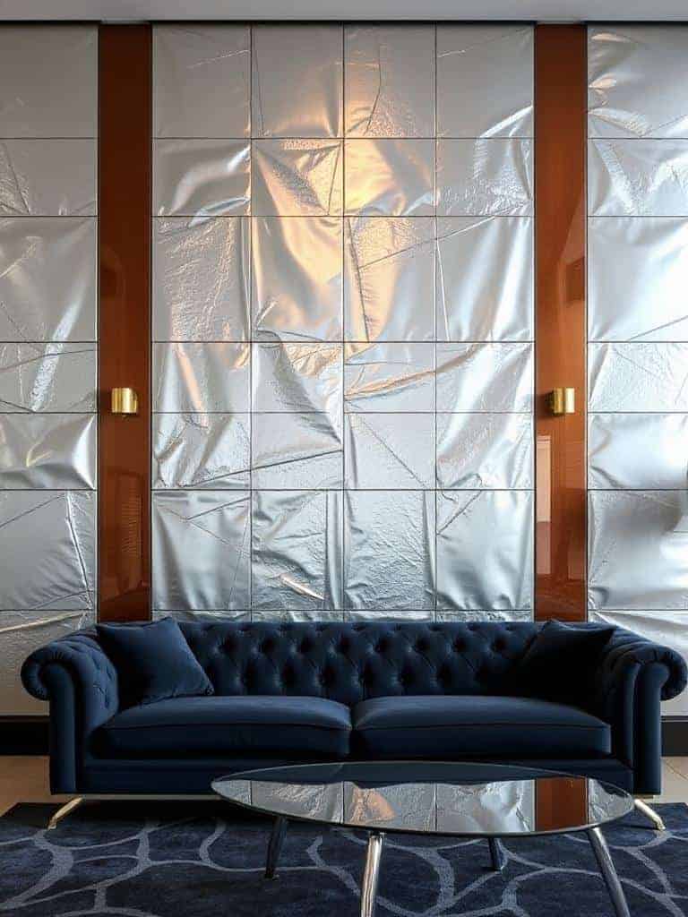 metallic accents for glamour