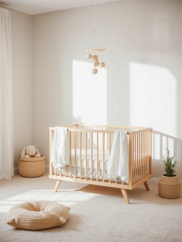 minimalist scandinavian nursery design
