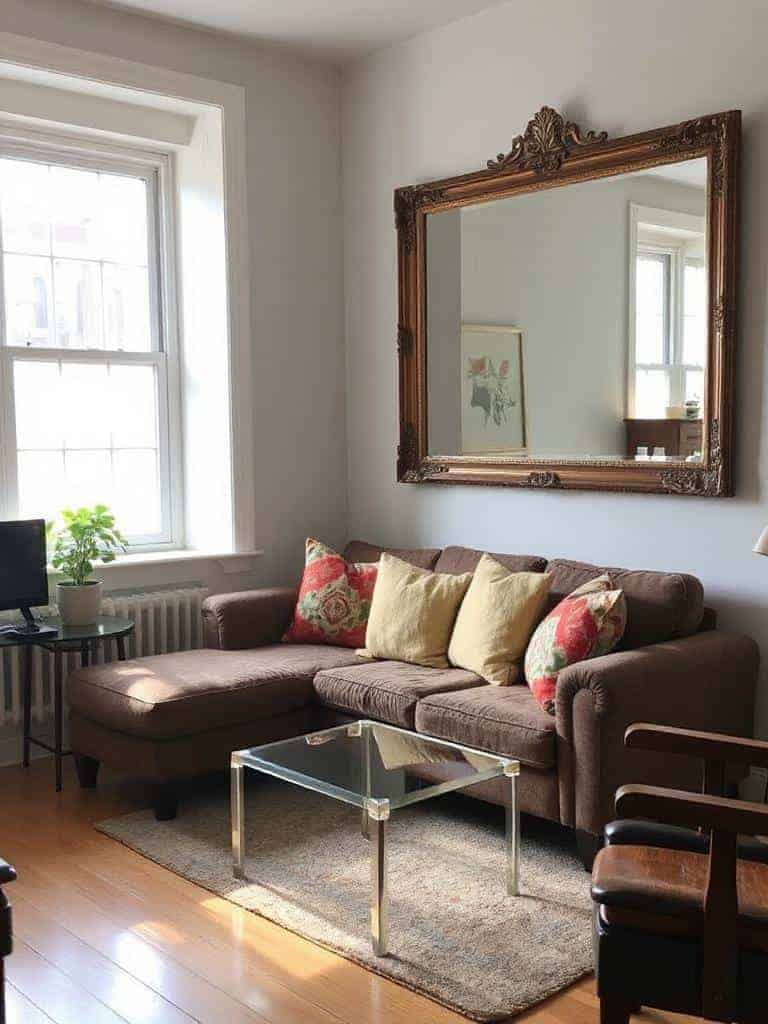 mirrors enhance space brightness
