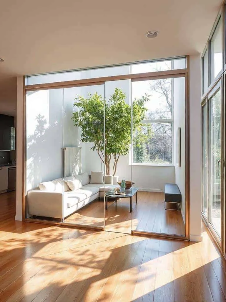 modern elegance with glass